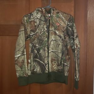 Camouflage Underarmour Zip-up Sweatshirt